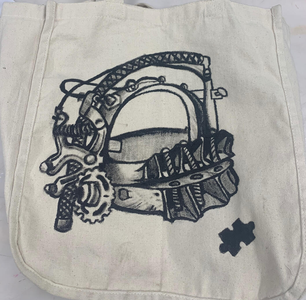 Hand Painted Tote Hand Painted Tote
