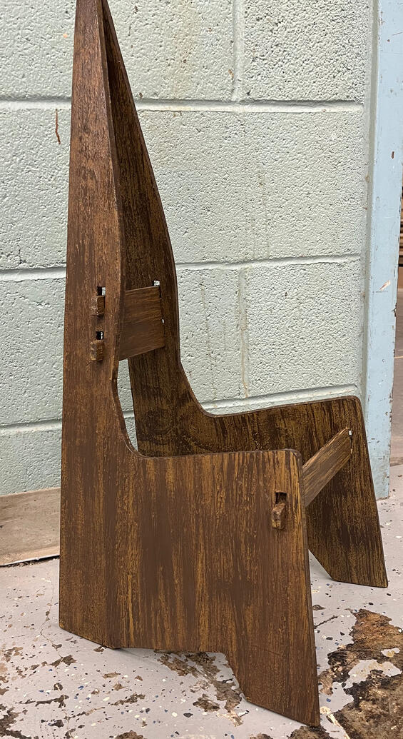 Cello Holder Faux Finishing